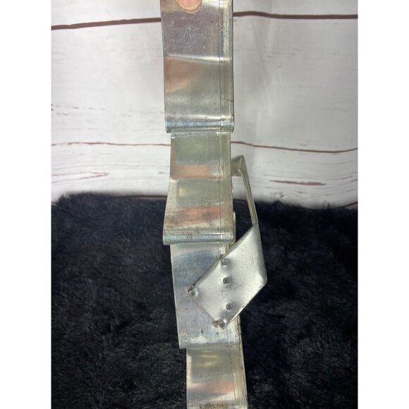 Vintage Primitive CHRISTMAS TREE Giant 11" Jumbo COOKIE CUTTER Tin Patina Decor - Picture 4 of 7